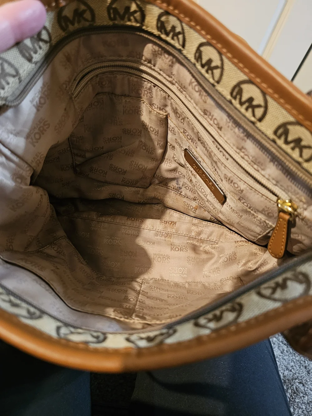 Michael Kors Brown Logo Tote Bag